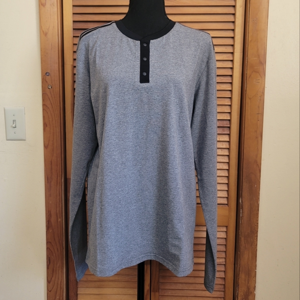 NWT Mens Long Sleeve Henley Tee Size Large (NY&CO) - Picture 1 of 7